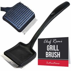 best-barbecue-brushes Chef Remi BBQ Grill Cleaning Brush