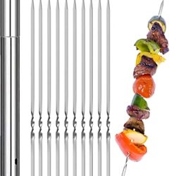best-barbecue-skewers ANZER Stainless Steel BBQ Grilling Skewers