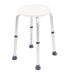 best-bathroom-stools NRS Healthcare Height Adjustable Round Shower Stool