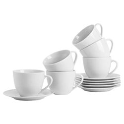 best-cappuccino-cups Argon Tableware Cappuccino Cup & Saucer Set