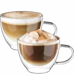 best-cappuccino-cups Ecooe 2 Piece Double Walled Cappuccino Cups