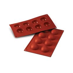 best-chocolate-moulds Silikomart Silicone Semi-Sphere Chocolate Mould