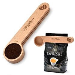 best-coffee-spoons The Urban Element 2 in 1 Wooden Coffee Scoop