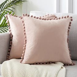 best-decorative-pillows Topfinel Velvet Decorative Cushion Covers