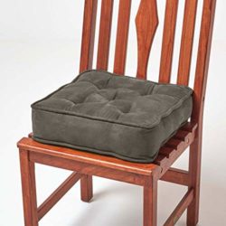 best-dining-chair-cushions Homescapes Dining Chair Booster Cushion