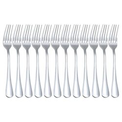 best-dinner-forks QUCHER 12 Pack Dinner Forks