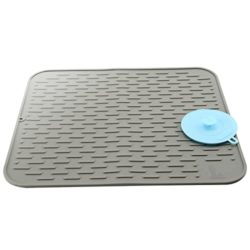 best-dish-drying-mats Super Kitchen Silicone Dish Drying Mat