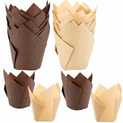 best-disposable-baking-cups Augshy Tulip Baking Paper Cups