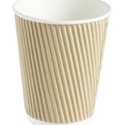best-disposable-cups Generic Kraft Ripple Disposable Insulated Cups