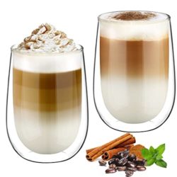 best-doubled-walled-glass-mugs glastal 2x350ml Double Walled Coffee Glasses