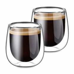 best-espresso-cups Glastal Double Walled Espresso Coffee Glass Cups