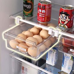 best-fridge-organisers HapiLeap Pull Out Fridge Drawer Bin