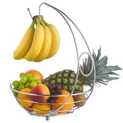 best-fruit-bowls VonShef Fruit Bowl Holder with Banana Hanger