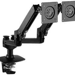 best-monitor-arm-mounts AmazonBasics Dual Side-by-Side Monitor Mounting Arm