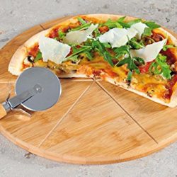 best-pizza-plates Kesper Bamboo Pizza Plate