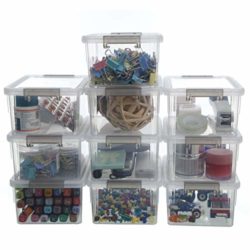 best-plastic-storage-boxes Citylife 10 Pack Storage Boxes with Lids