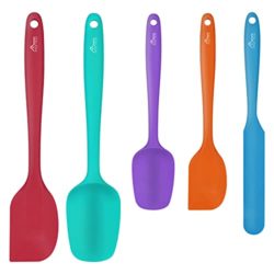 best-spatulas Hotec 5 Pieces Food Grade Silicone Spatulas Set