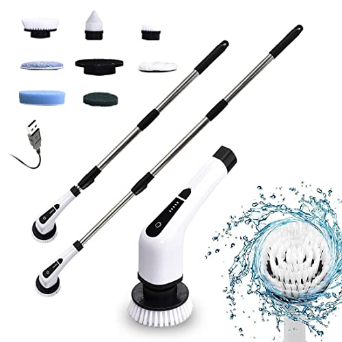 electric-cleaning-brushes FARI Electric Spin Scrubber, 360 Rotating Cordless