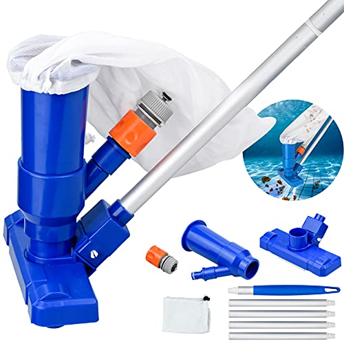 pool-vacuum-cleaners LONGINTO Swimming Pool Jet Vacuum Cleaner with 5 P