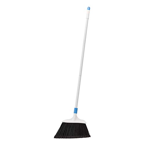 rubber-brooms Amazon Basics Heavy-Duty Broom, Blue&White