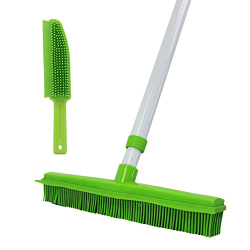 rubber-brooms GLOYY Long Handled 150cm Push Broom with Soft Rubb