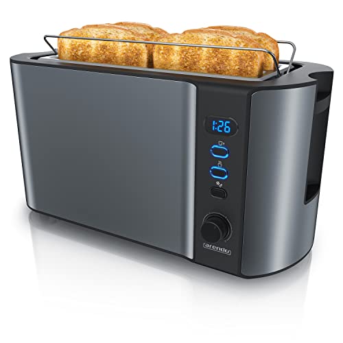 4-slice-toasters arendo - Frukost 4 slice long slot toaster - doubl