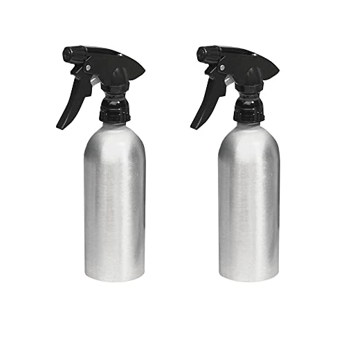 aluminium-spray-bottles mDesign Set of 2 Spray Bottle - Refillable Alumini