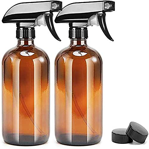 amber-glass-spray-bottles UMISKAM 2 Pcs Empty Glass Spray Bottles Refillable