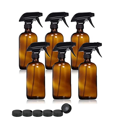 amber-glass-spray-bottles uyoyous Amber Glass Spray Bottle 6 Pack (500ml/16o