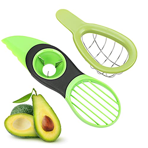 avocado-slicers LOOPES 2pcs Avocado Slicer Cutter 3 in 1 Avocado S
