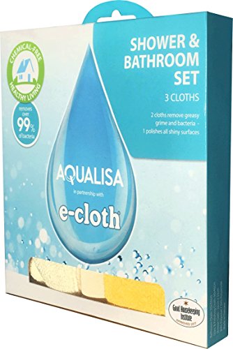 bathroom-cloths Aqualisa e-Cloth Bathroom & Shower Cleaning Kit Cl