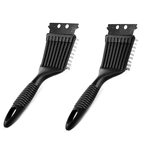 bbq-brushes 2Pcs BBQ Grill Brush Stainless Steel Grill Kitchen