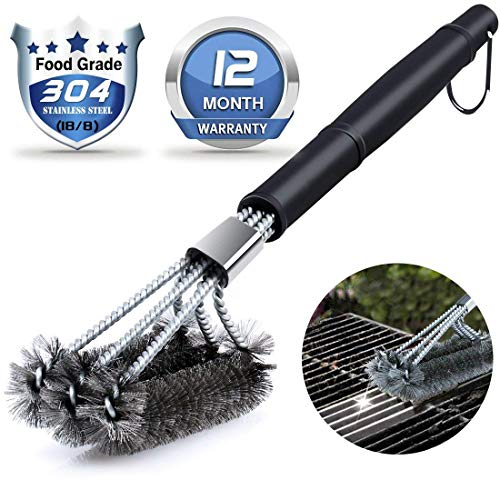 bbq-brushes Aotono 18' Triangle Metal BBQ Grill Cleaning Brush