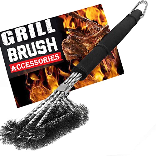 bbq-brushes Grill Brush BBQ Grill Brush,3 in 1 Stainless Steel