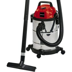 best-industrial-vacuum-cleaners Einhell 2342167 TC-VC 1820 S Wet And Dry Vacuum Cleaner | 1250W, 20L Stainless Steel Tank | Wet-Dry Vacuum With Blow Function For Car, Garage, Workshop, Home / Artificial Grass Vac, Red