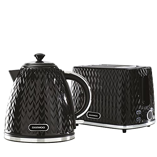 black-kettle-and-toaster-sets Daewoo Argyle SDA1829 1.7 Litre 3kw Jug Kettle and