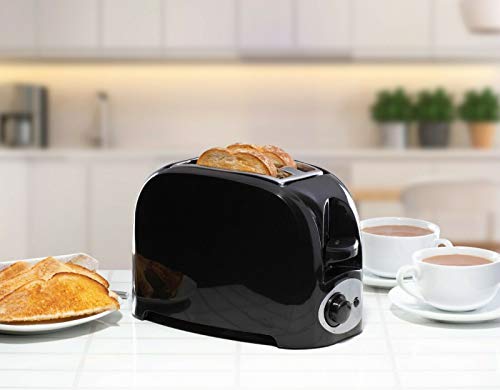 black-toasters 2 Slice Bread Toaster Electric Slide Out Crumb Tra