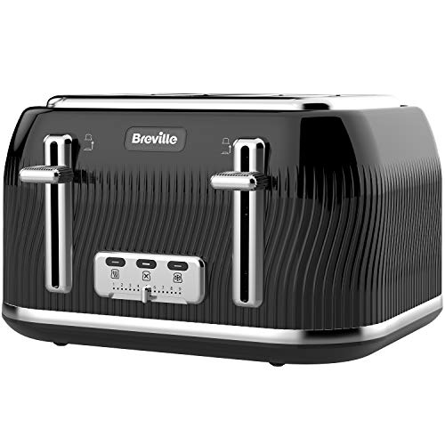 black-toasters Breville Flow 4-Slice Toaster with High-Lift and W