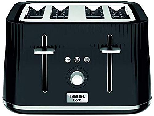black-toasters Tefal Loft TT760840 4-Slot Toaster/Black Slice, Pl