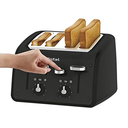 black-toasters Tefal TF700N40 Toaster, Retra, 4 Slice, 1700 W, Bl
