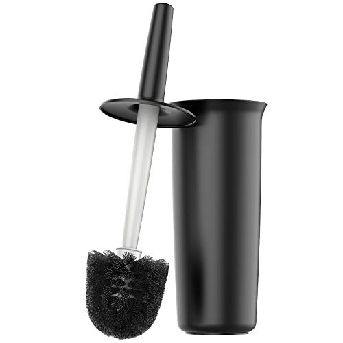 black-toilet-brushes MR.SIGA Toilet Bowl Brush and Holder for Bathroom,