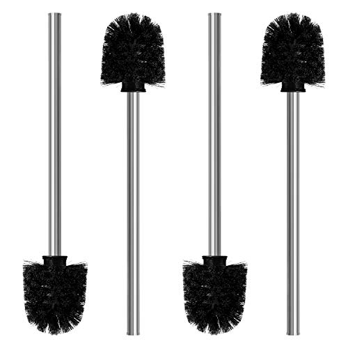black-toilet-brushes Nirox Set of 4 Toilet bowl brushes black - Loo bru