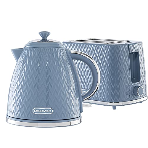 blue-kettle-and-toaster-sets Daewoo Argyle SDA1872 1.7 Litre 3kw Jug Kettle and