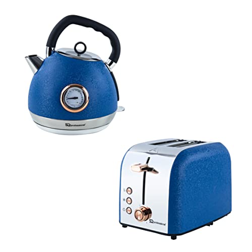 blue-kettle-and-toaster-sets SQ Professional Epoque Breakfast Set 2pc Kettle wi