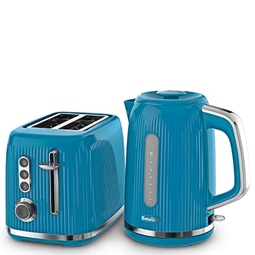 blue-kettles Breville Bold Blue Kettle and Toaster Set | with 1