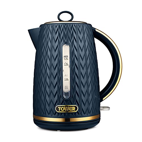 blue-kettles Tower T10052MNB Empire 1.7 Litre Kettle with Rapid