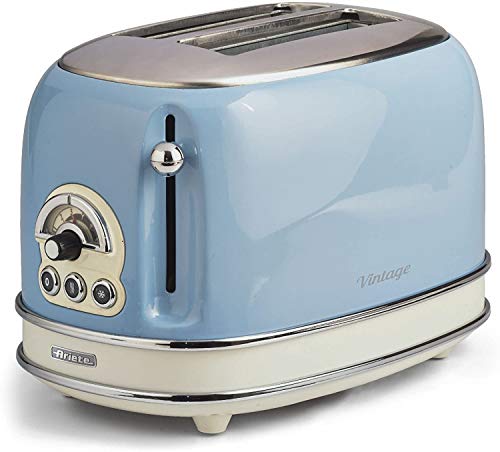 blue-toasters Ariete 0155/15 Retro Style 2 Slice Toaster, 6 Brow