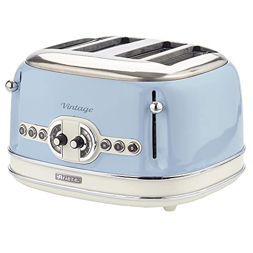 blue-toasters Ariete 0156/05 Retro Style 4 Toaster with 2 Slice