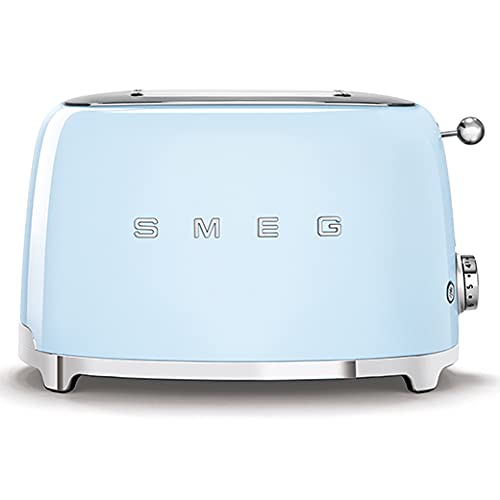 blue-toasters Smeg TSF01PBUK Retro 2 Slice Toaster, 6 Browning L