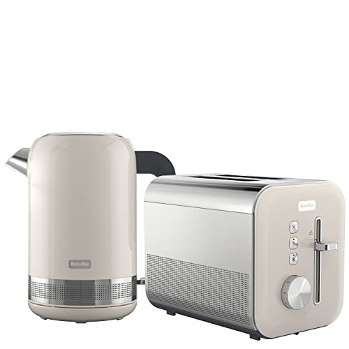 breville-toasters Breville Cream Kettle & Toaster Set | High Gloss C